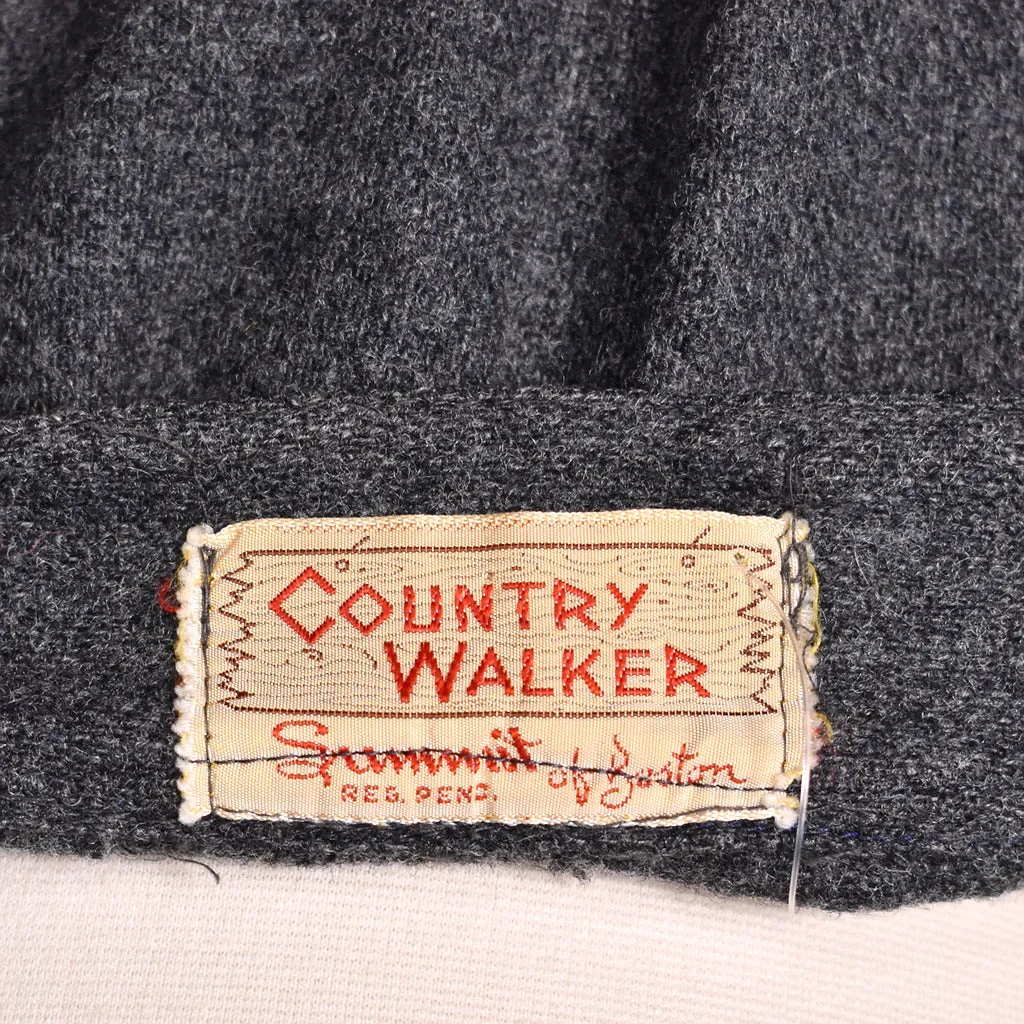 1950s Vintage Gray Wool Pocket Skirt
