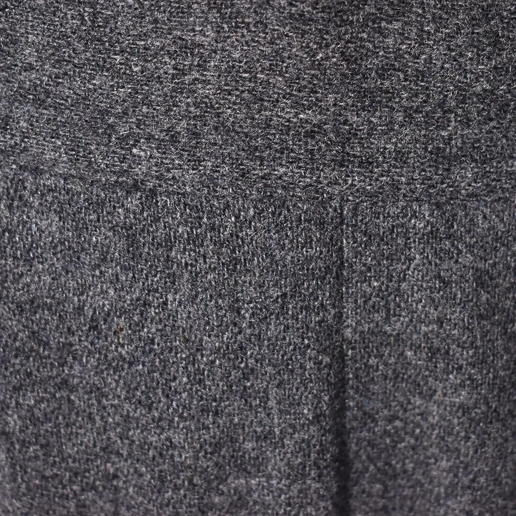 1950s Vintage Gray Wool Pocket Skirt