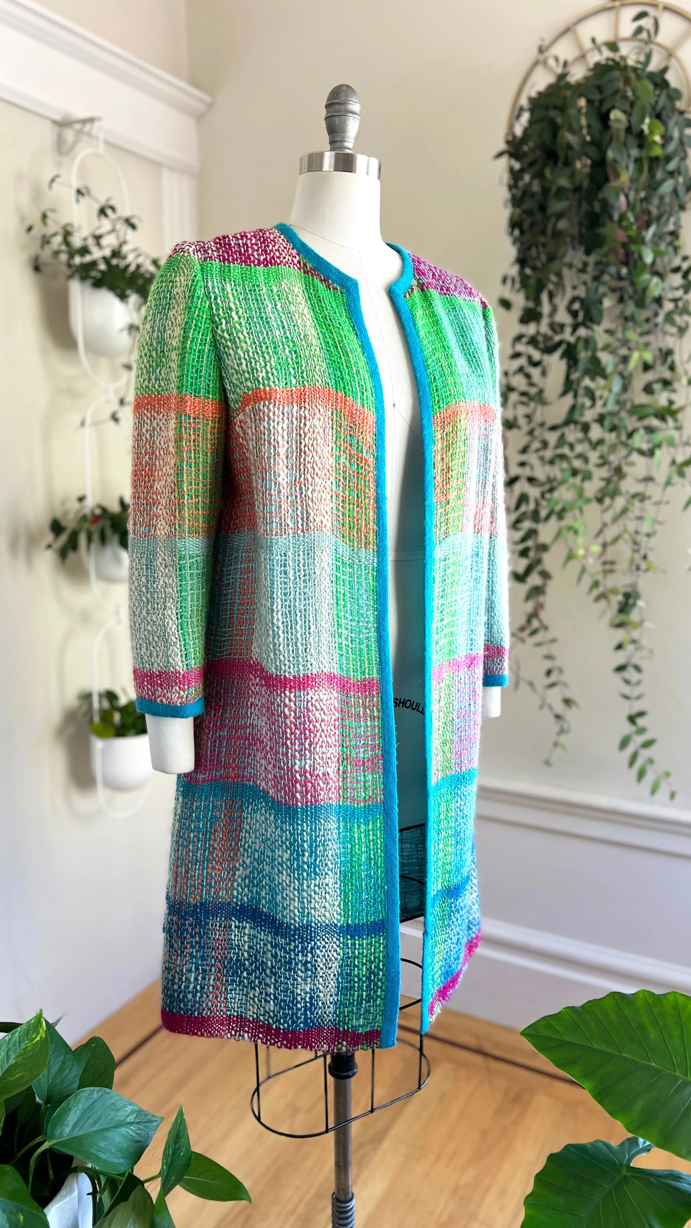 1960s VERA MAXWELL Woven Coat | medium/large