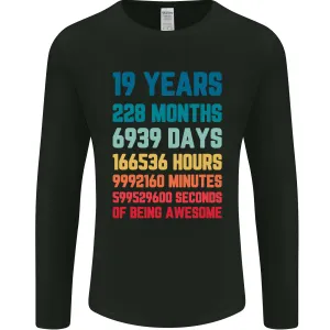 19th Birthday 19 Year Old Mens Long Sleeve T-Shirt