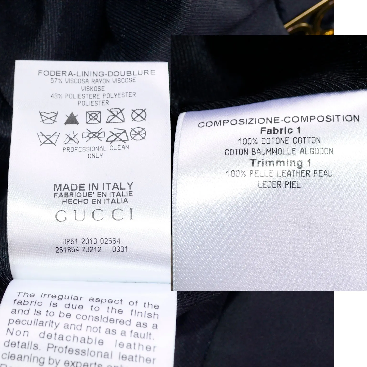 2011 Gucci Black Pencil Skirt W Gold Buckles & Leather Tassels Deadstock