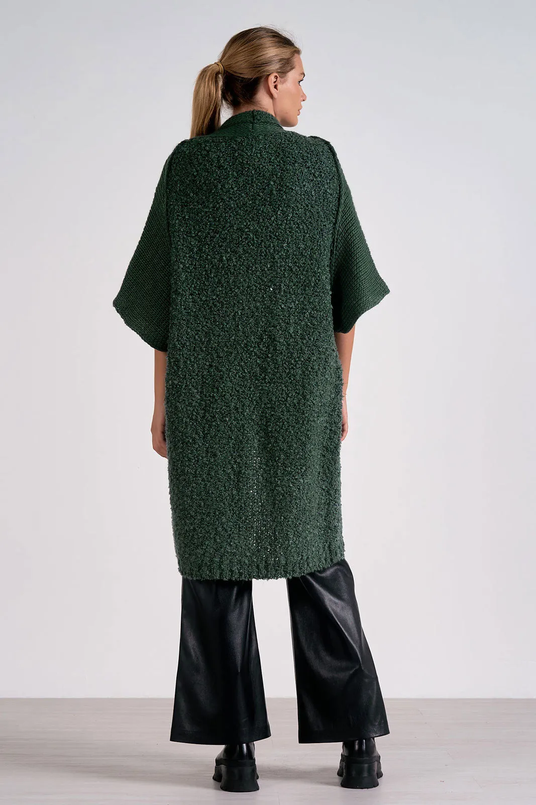3/4 Sleeve Sweater Cardigan