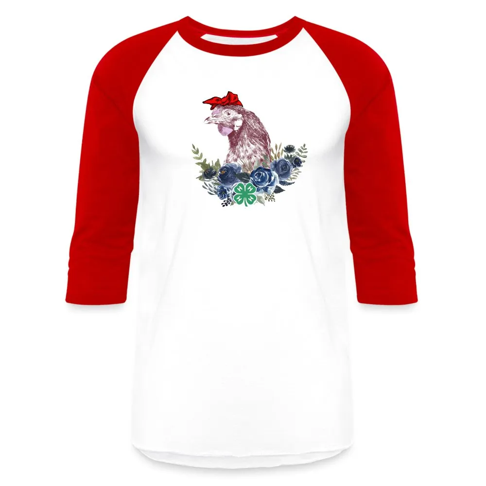 4-H Chicken Baseball T-Shirt