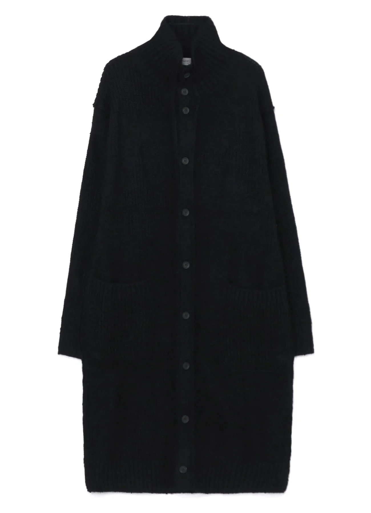 5G2P PARALLELED HALF CARDIGAN HIGH NECK LONG CD