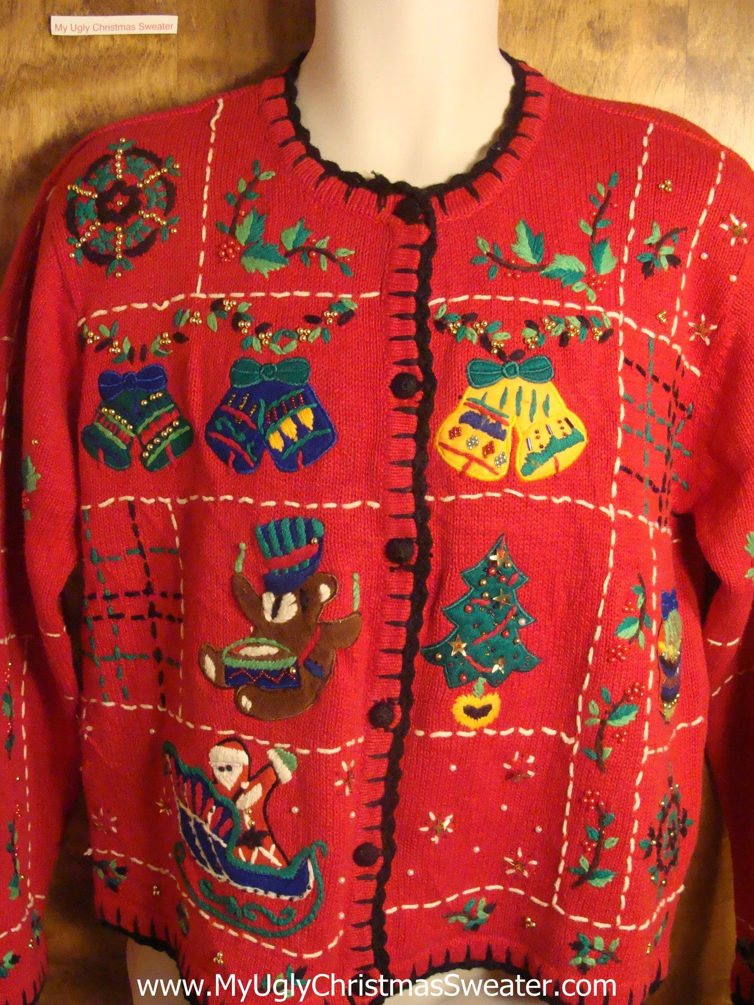 80s Christmas Eve Fun Tacky Christmas Sweater