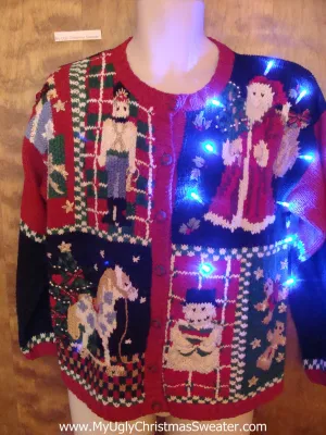 80s Old School Light Up Ugly Xmas Sweater