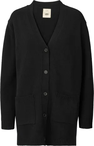 Alba Lambswool Cardigan - Black