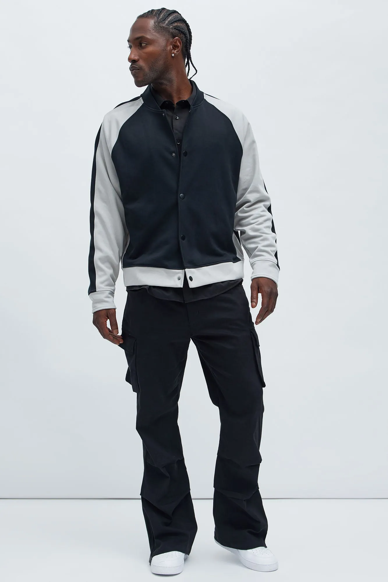 Almost Famous Slim Flare Cargo Pants - Black