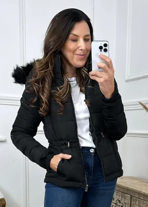 Amber Black Puffer Jacket