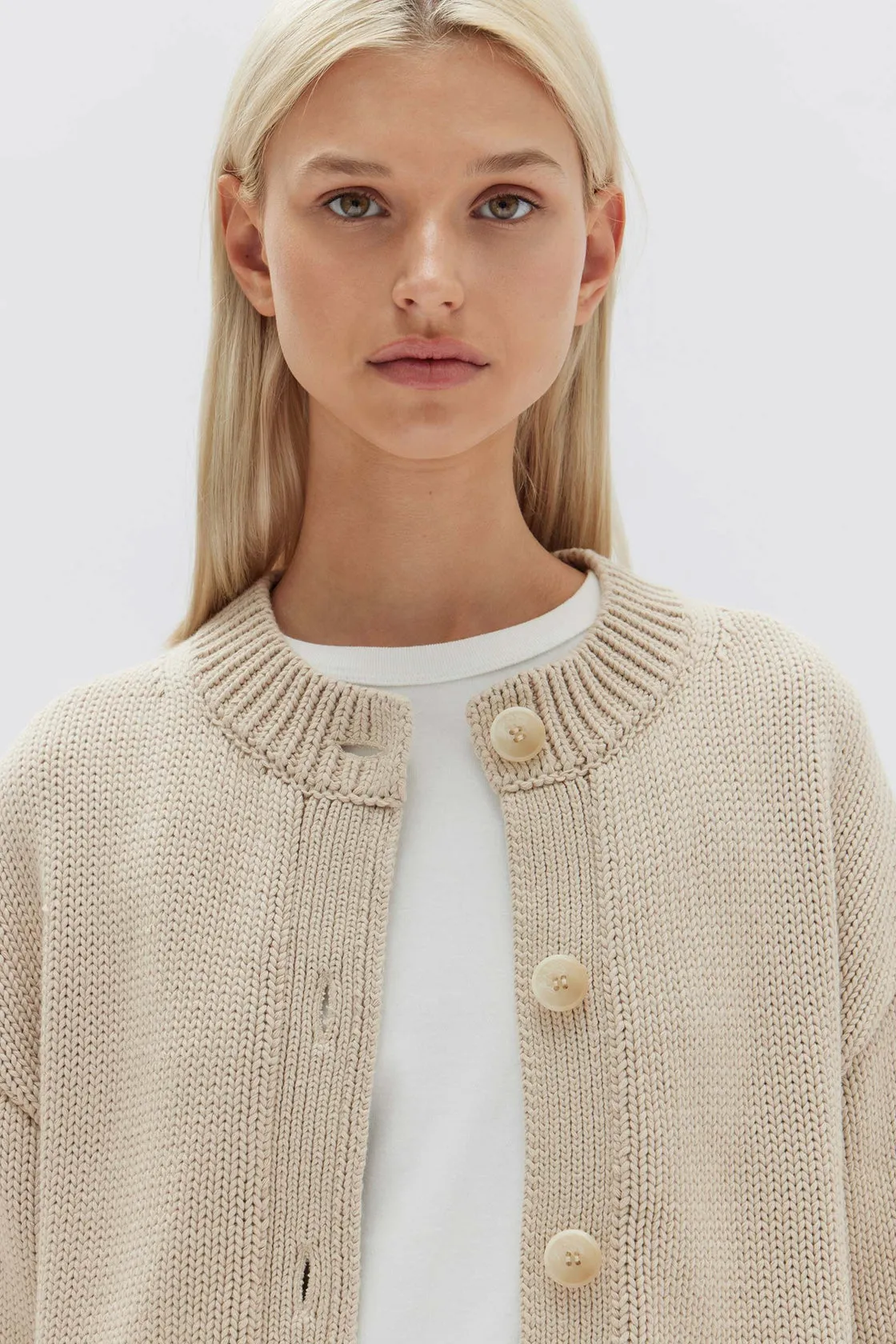 Ava Knit Cardigan - Natural