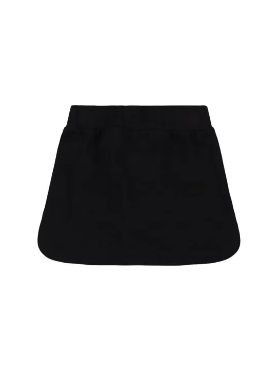 Balmain   Printed logo cotton sweat skirt 