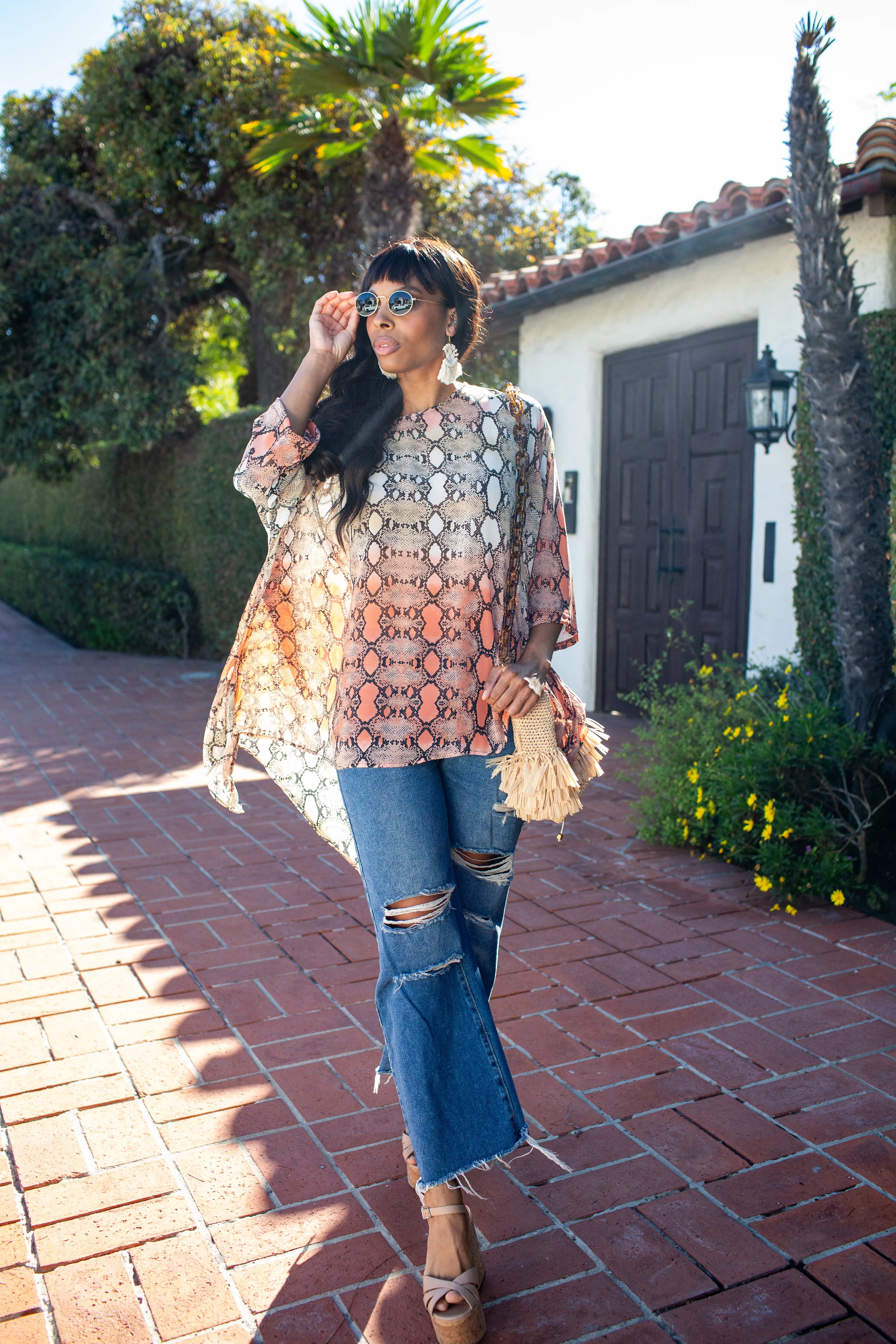 Bel Age Blouse in Coppertop