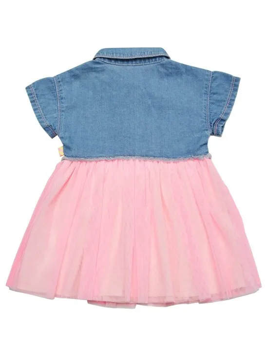 Billieblush   Cotton &amp; tulle dress w/diaper cover 