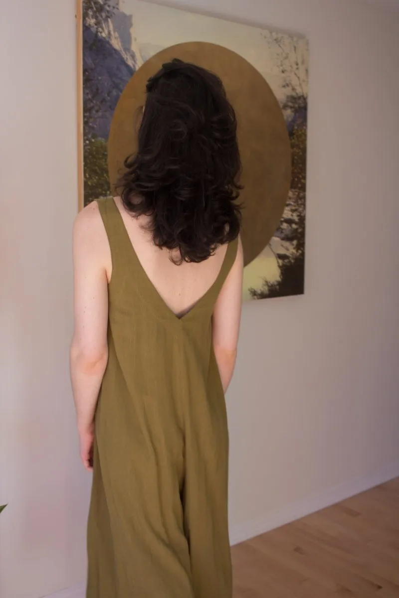 Birds of North America Tawny Pipit Jumpsuit  - Golden Moss (Online Exclusvie)