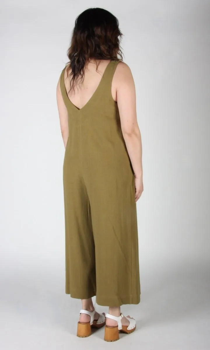 Birds of North America Tawny Pipit Jumpsuit  - Golden Moss (Online Exclusvie)