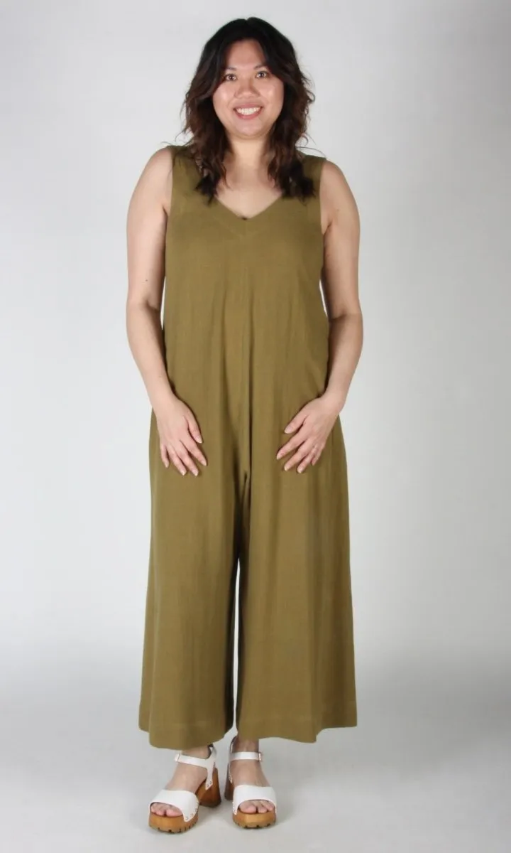 Birds of North America Tawny Pipit Jumpsuit  - Golden Moss (Online Exclusvie)