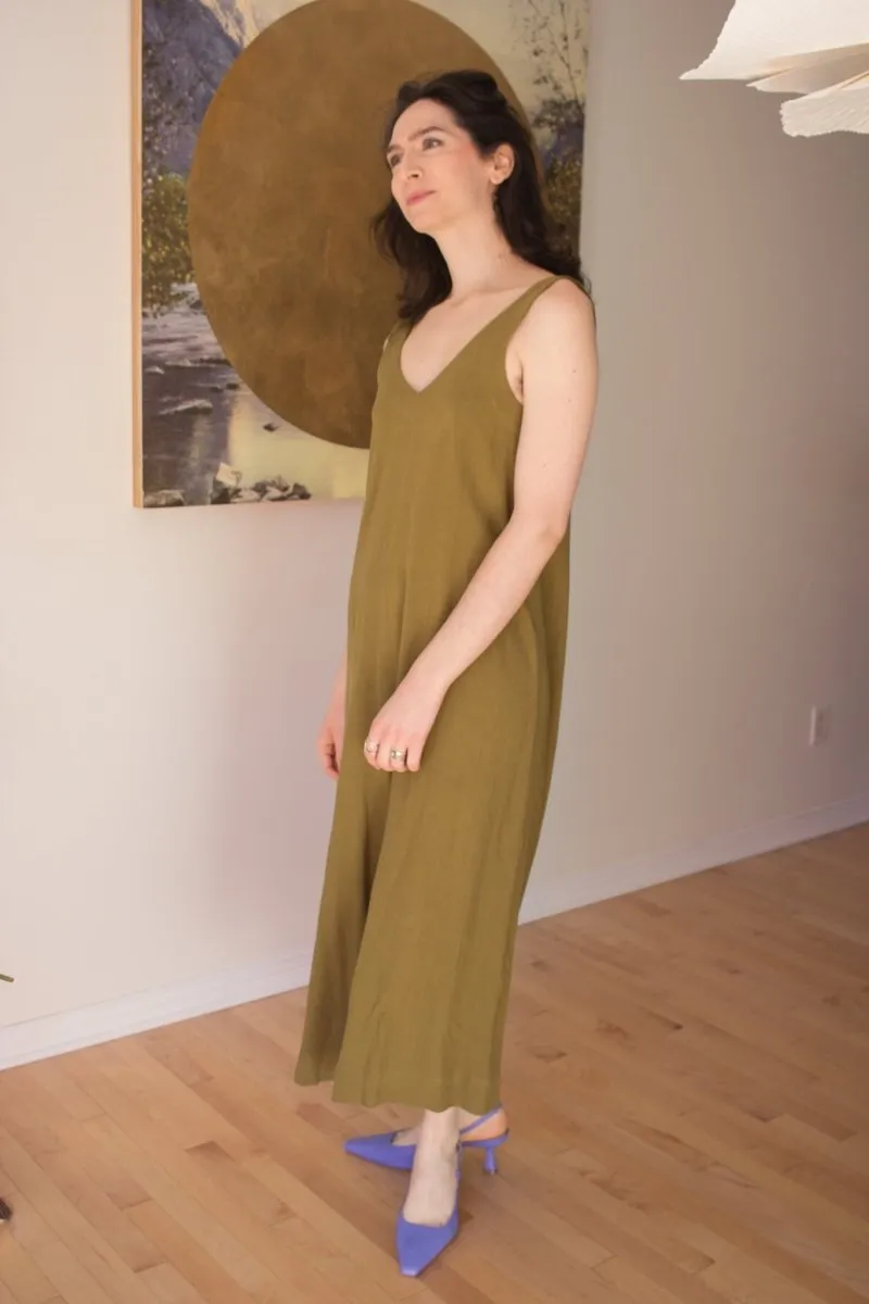 Birds of North America Tawny Pipit Jumpsuit  - Golden Moss (Online Exclusvie)
