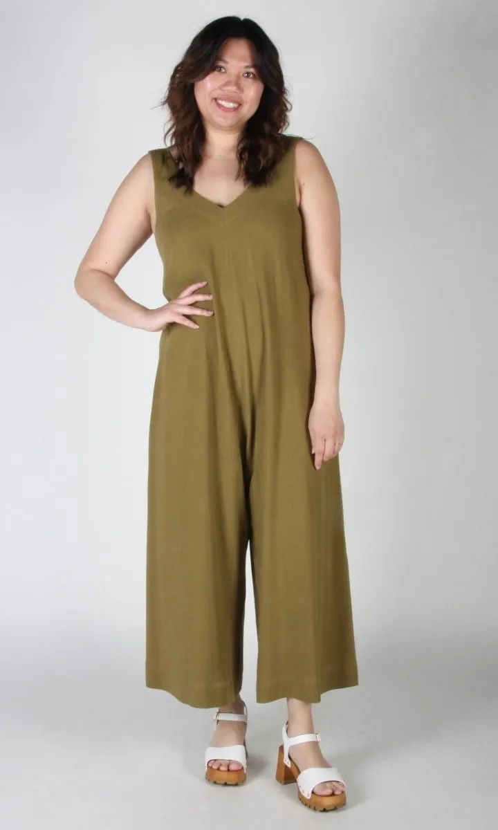 Birds of North America Tawny Pipit Jumpsuit  - Golden Moss (Online Exclusvie)