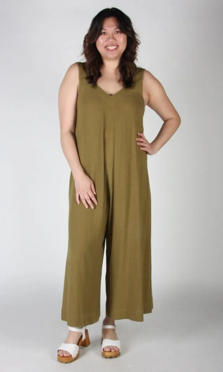Birds of North America Tawny Pipit Jumpsuit  - Golden Moss (Online Exclusvie)