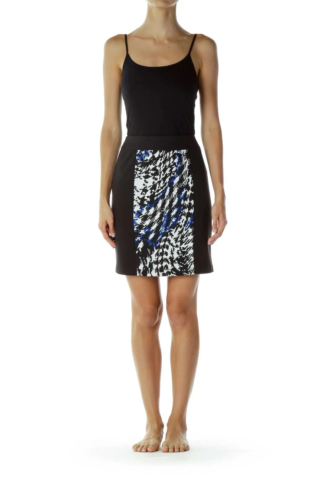 Black & White Pencil Skirt