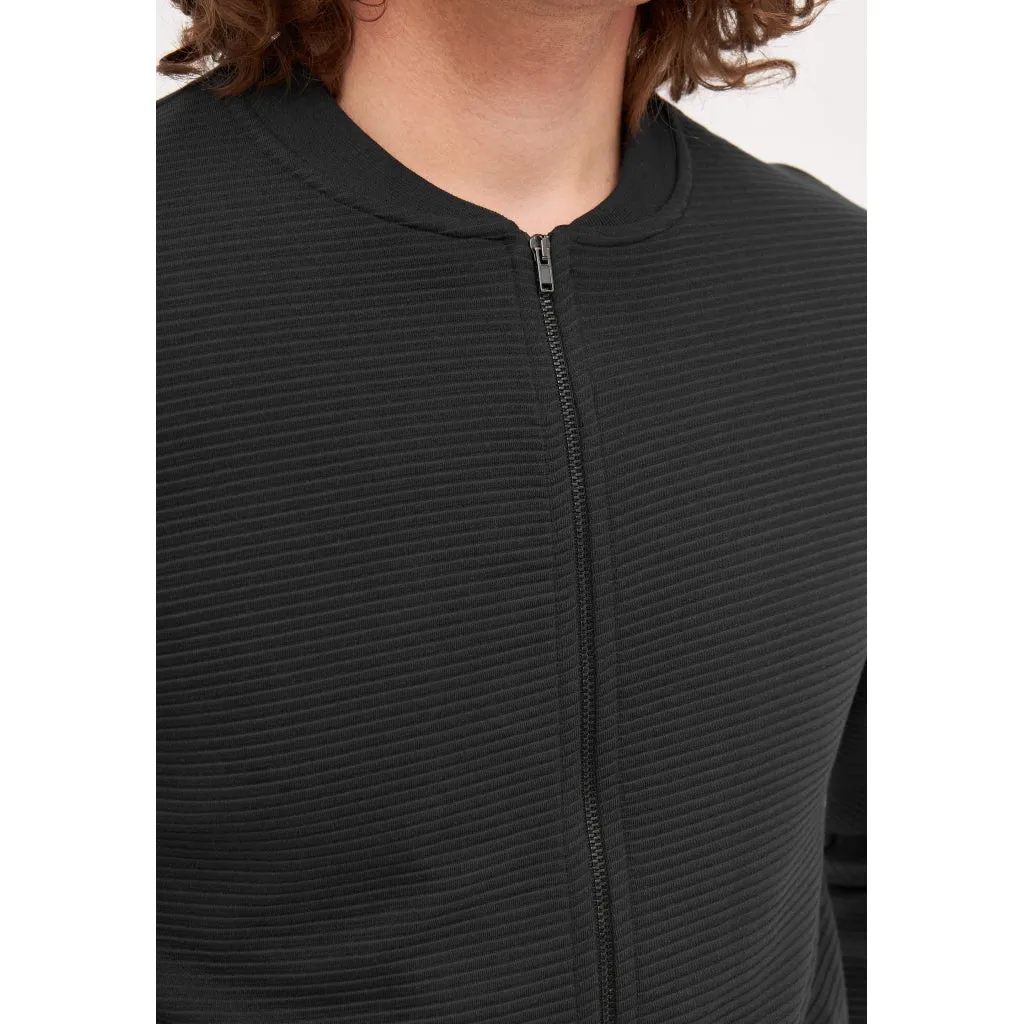 Blouson CARTER Biobaumwolle black rib  | Givn