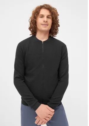 Blouson CARTER Biobaumwolle black rib  | Givn