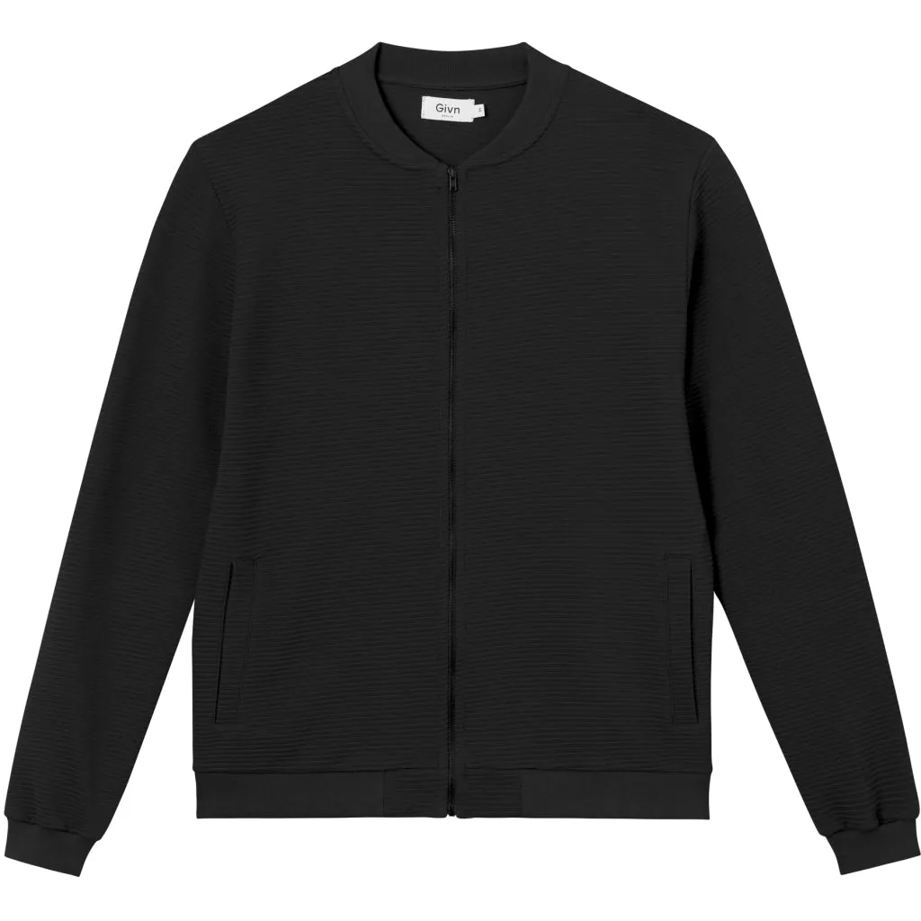 Blouson CARTER Biobaumwolle black rib  | Givn