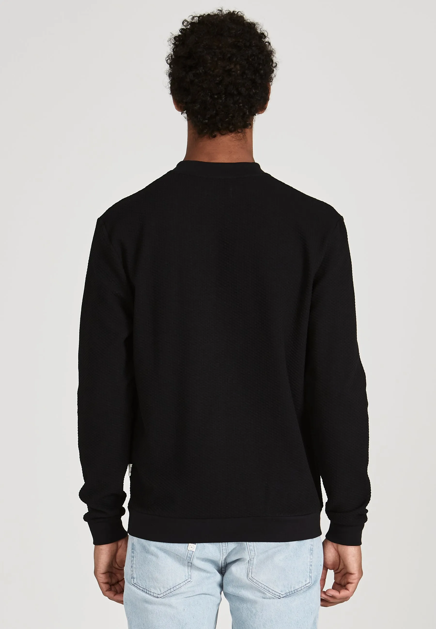 Blouson CARTER Biobaumwolle black waffle | Givn