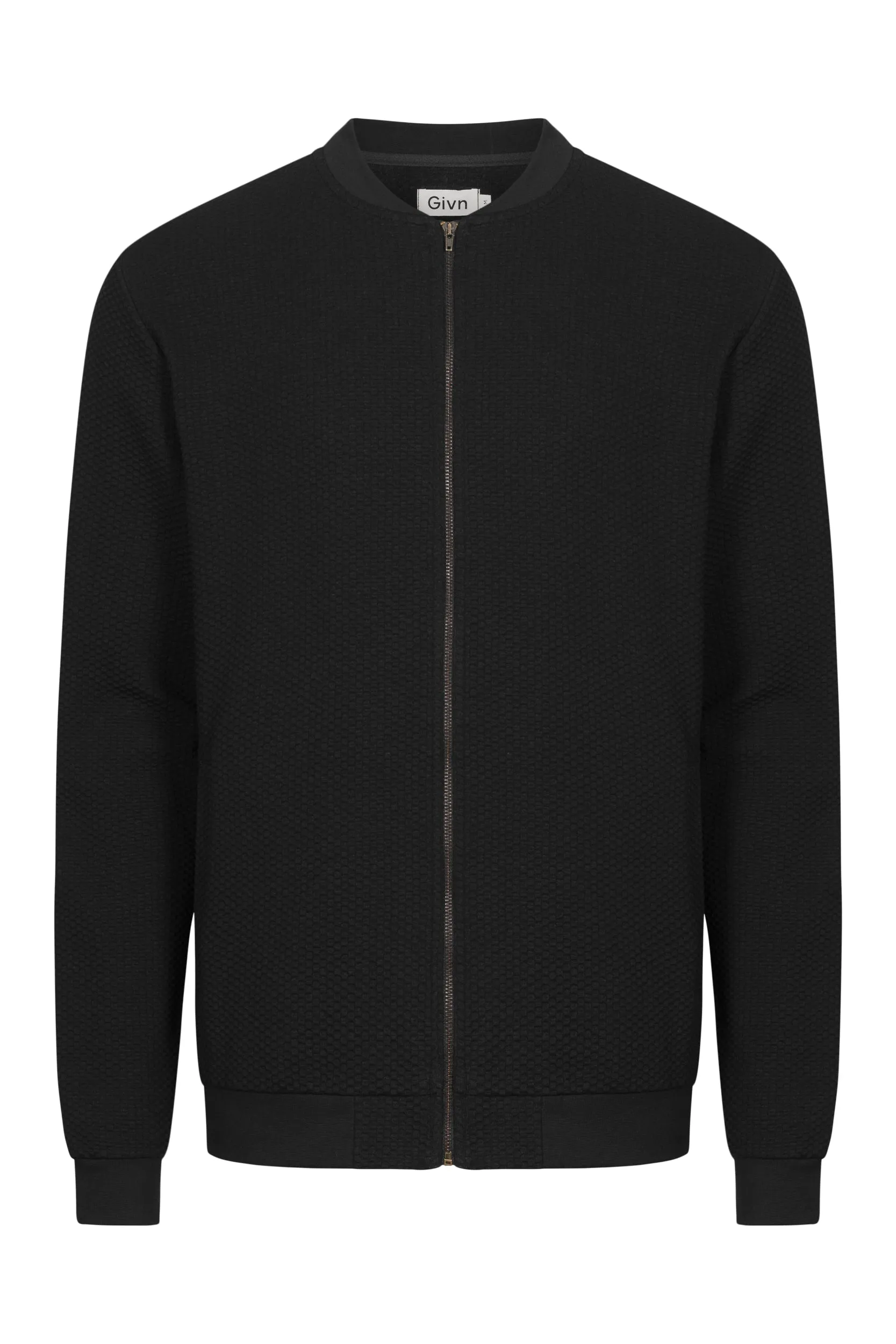 Blouson CARTER Biobaumwolle black waffle | Givn