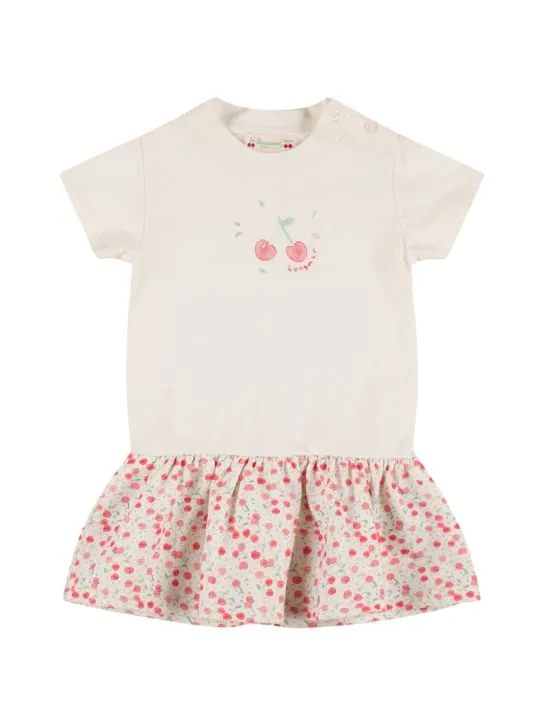 Bonpoint   Cotton jersey &amp; poplin dress 