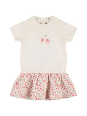 Bonpoint   Cotton jersey &amp; poplin dress 