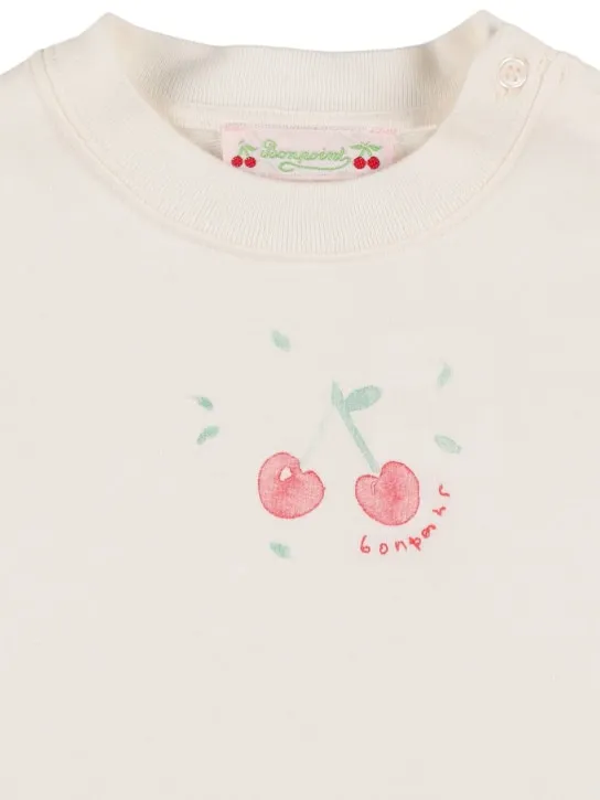Bonpoint   Cotton jersey &amp; poplin dress 