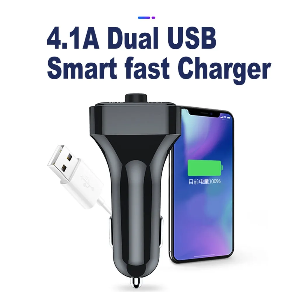 Car Durable Mp3  Player Bluetooth-compatible Fm Transmitter