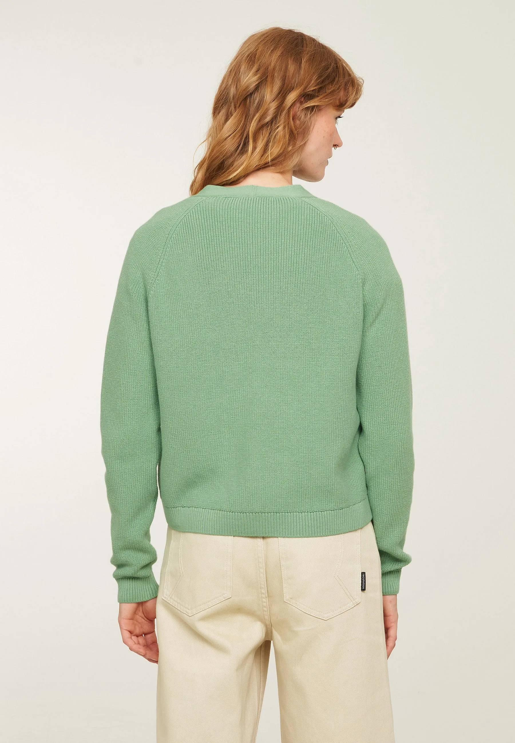 Cardigan PUYA sage green | recolution