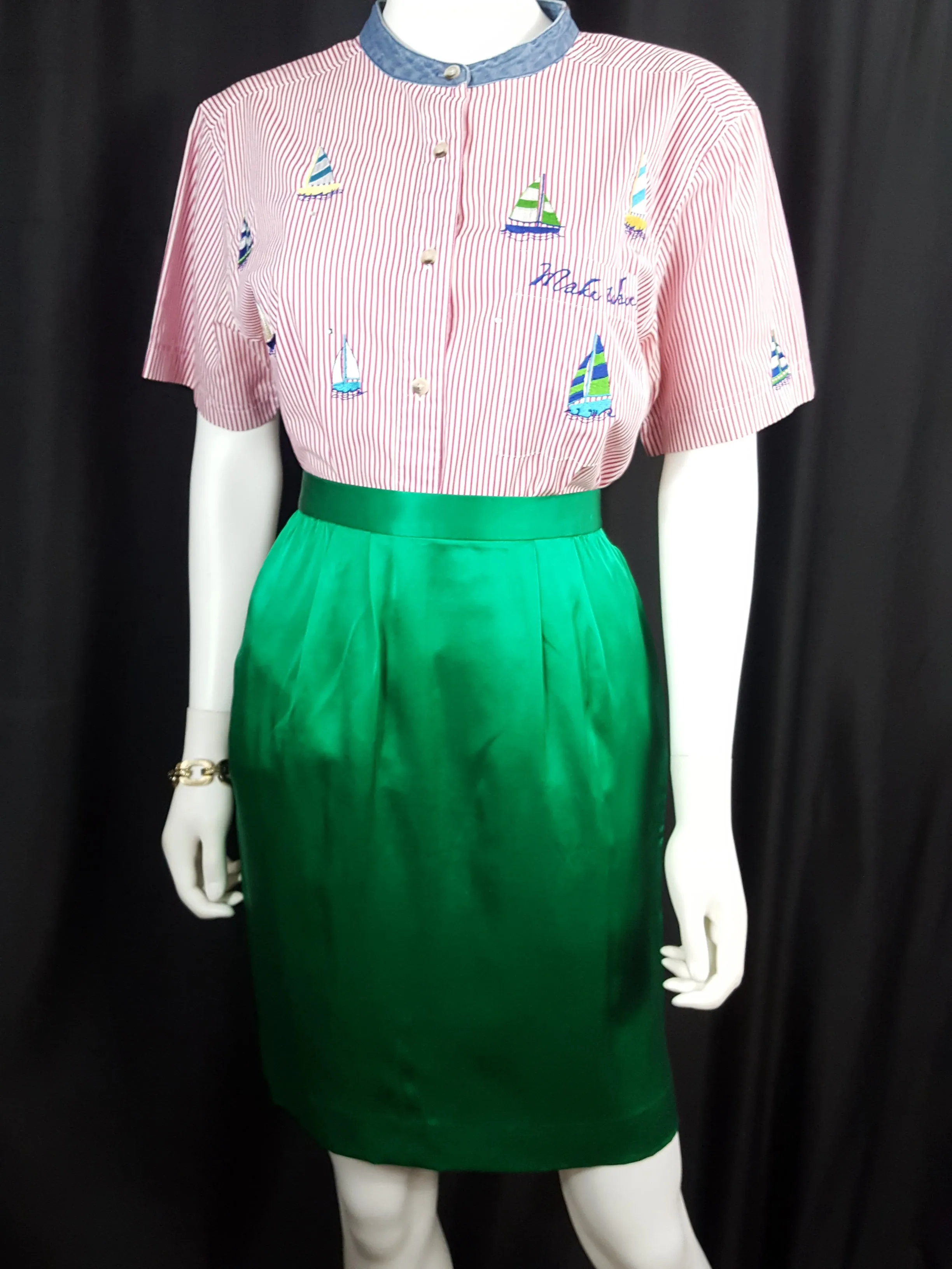 Carlise Silk Pencil Skirt Size 8