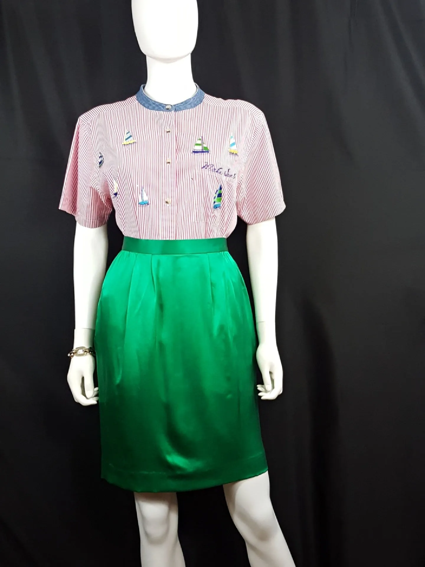 Carlise Silk Pencil Skirt Size 8