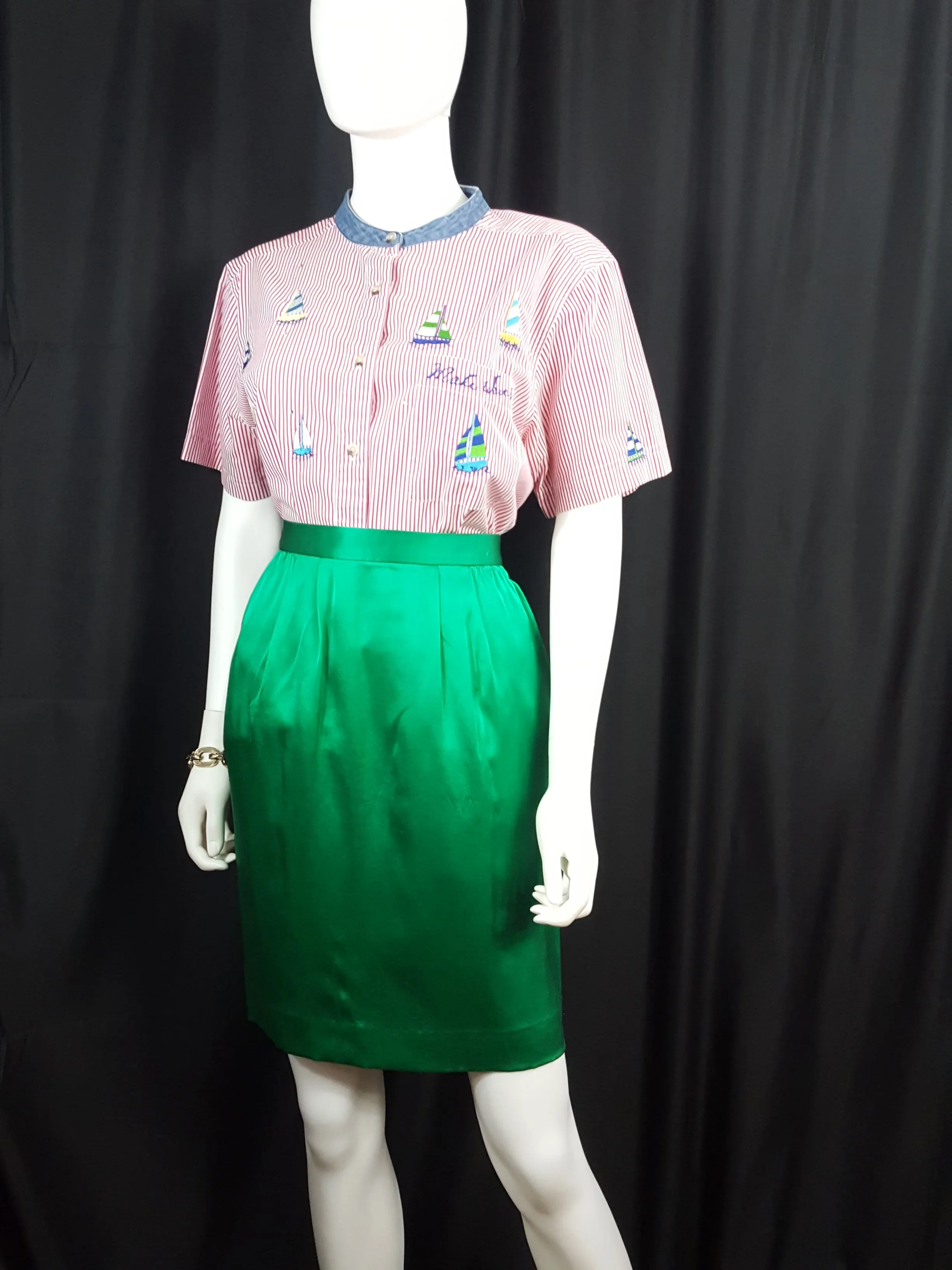 Carlise Silk Pencil Skirt Size 8
