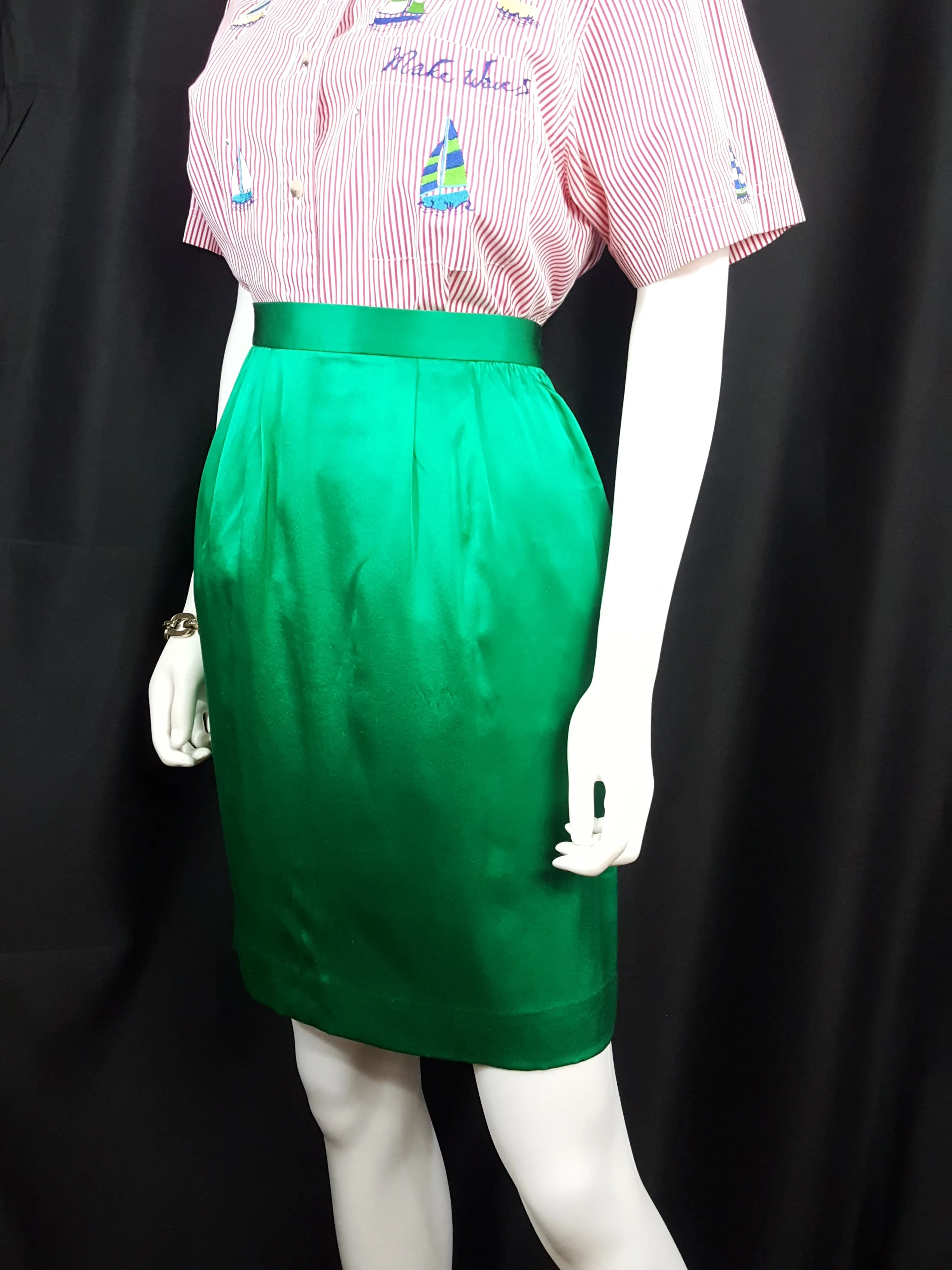 Carlise Silk Pencil Skirt Size 8