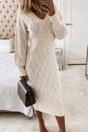 Casual & Stylish Classic Solid Crystal Make Old Patchwork V Neck Pencil Skirt Dresses(2 Colors)