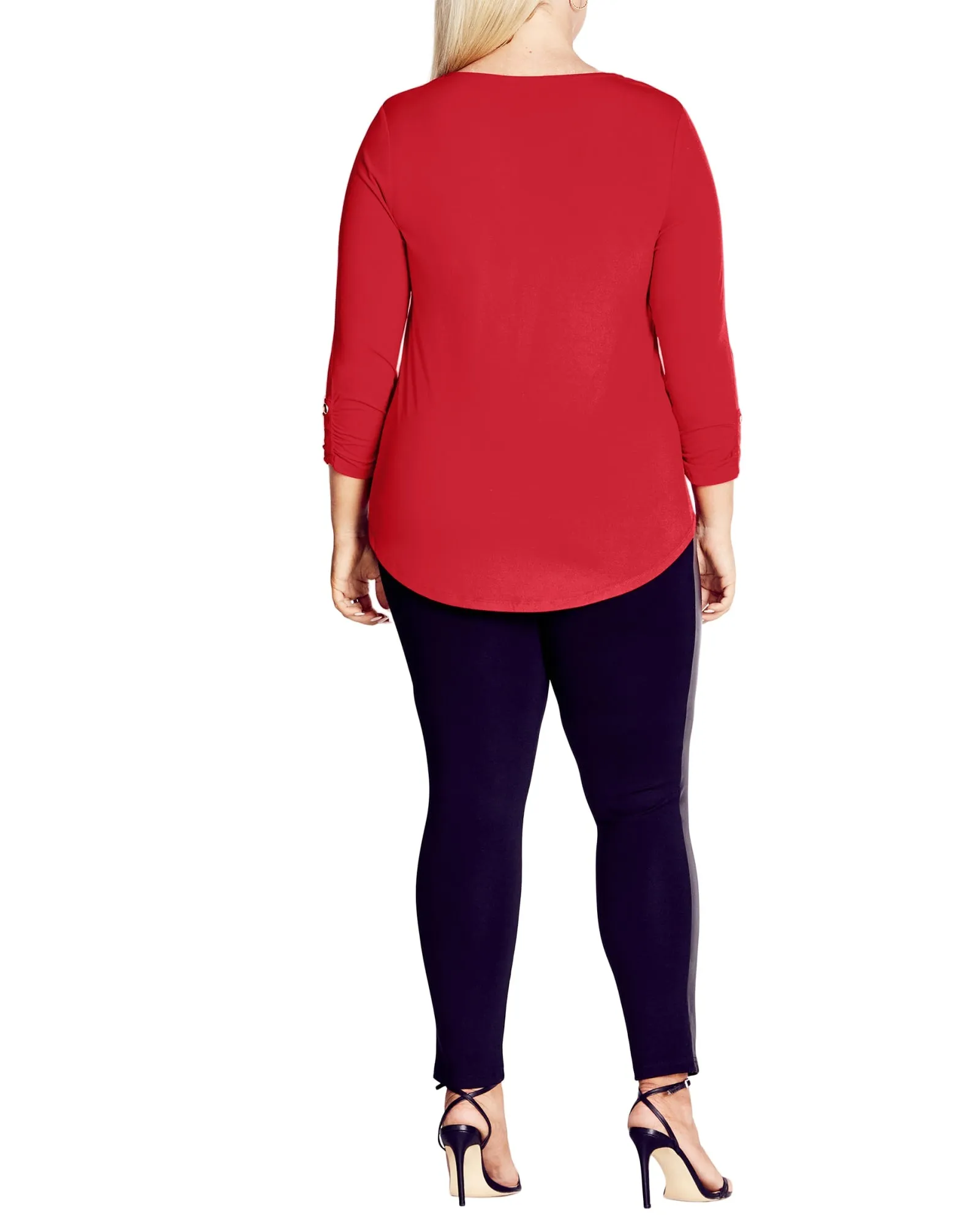 Chloe Zip Top | Red
