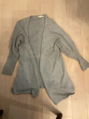 {{ClientCode}} GREY INDIGENOUS CARDIGAN, XS