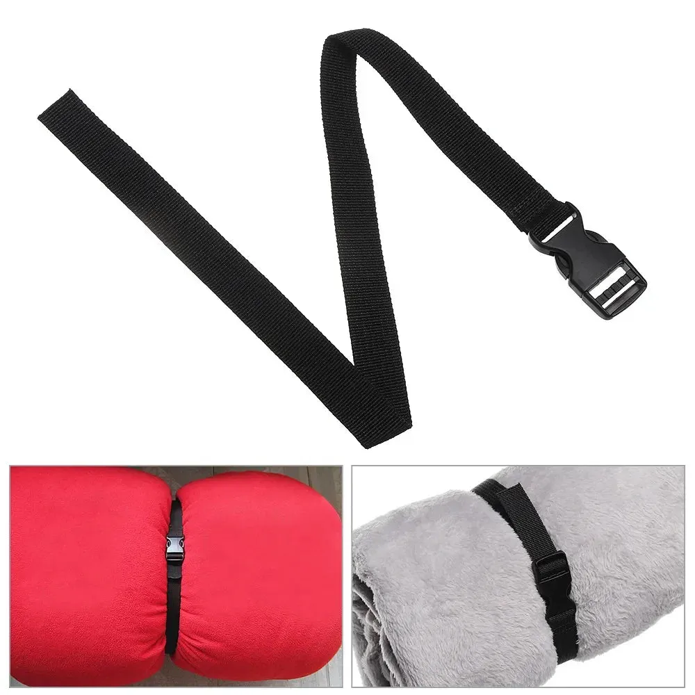 Color: Red - 0.5-3M Black Durable Nylon Travel Tied Cargo Tie