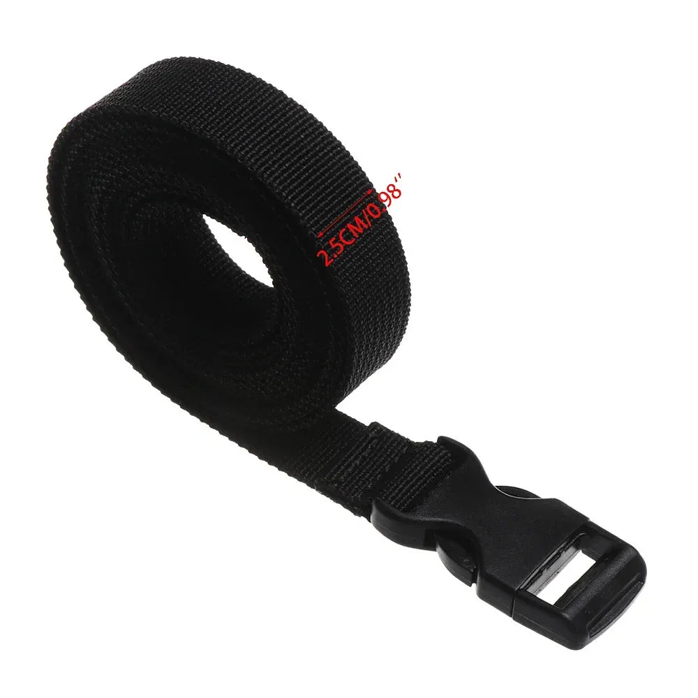 Color: Red - 0.5-3M Black Durable Nylon Travel Tied Cargo Tie