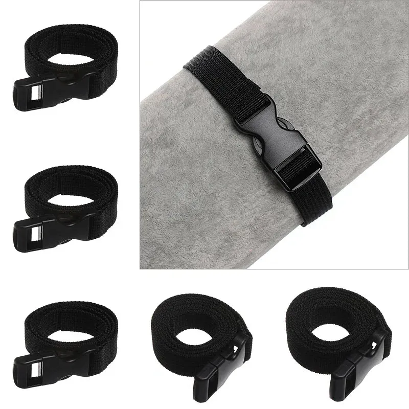 Color: Red - 0.5-3M Black Durable Nylon Travel Tied Cargo Tie