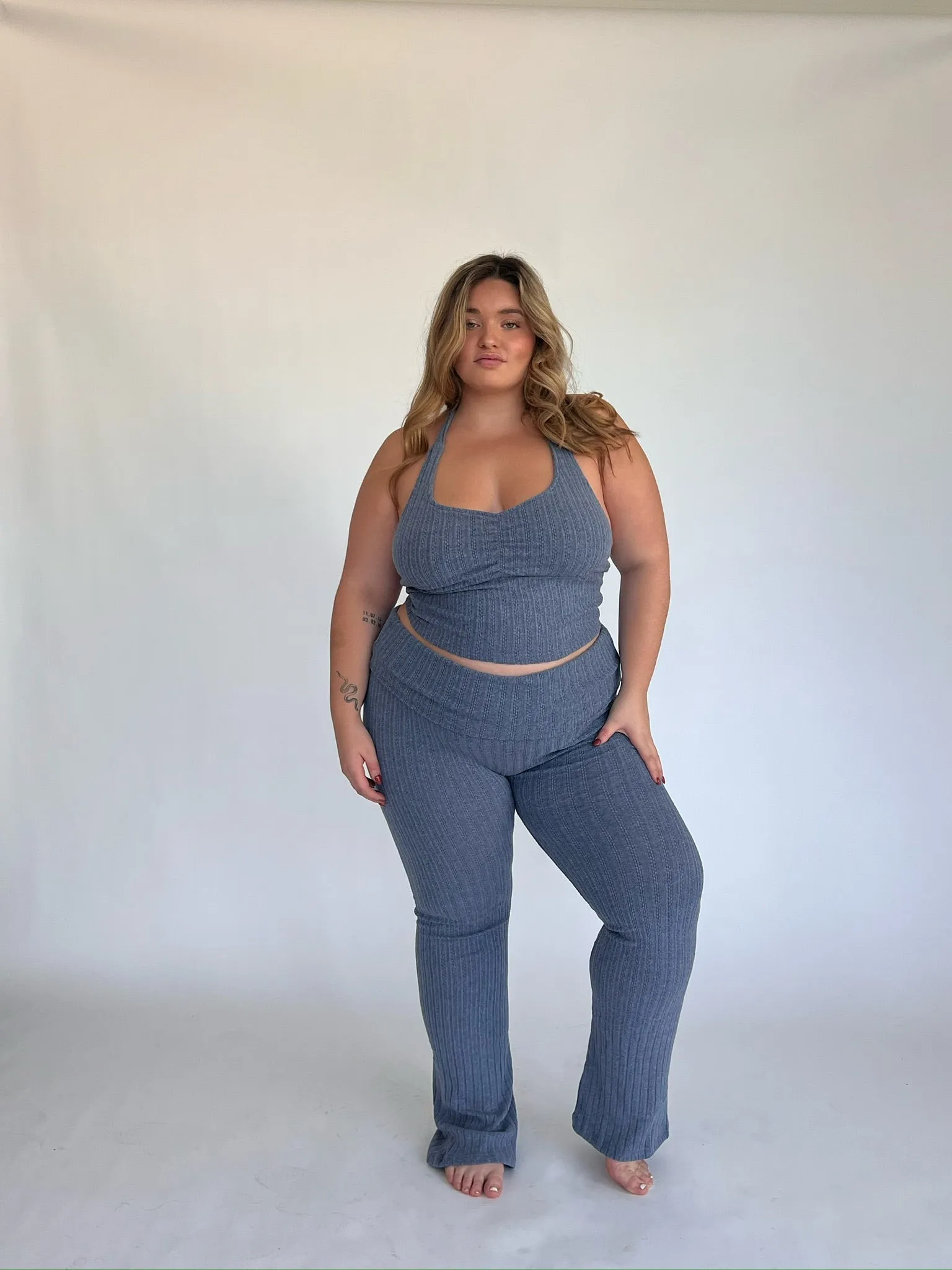 Denim Knit Everyday Pants