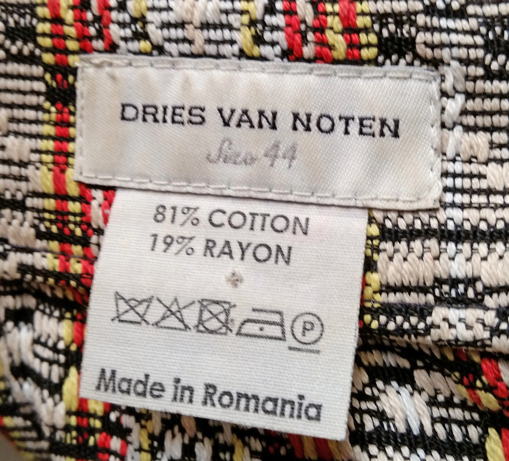 Dries van Noten Jacquard/Stripe Skirt