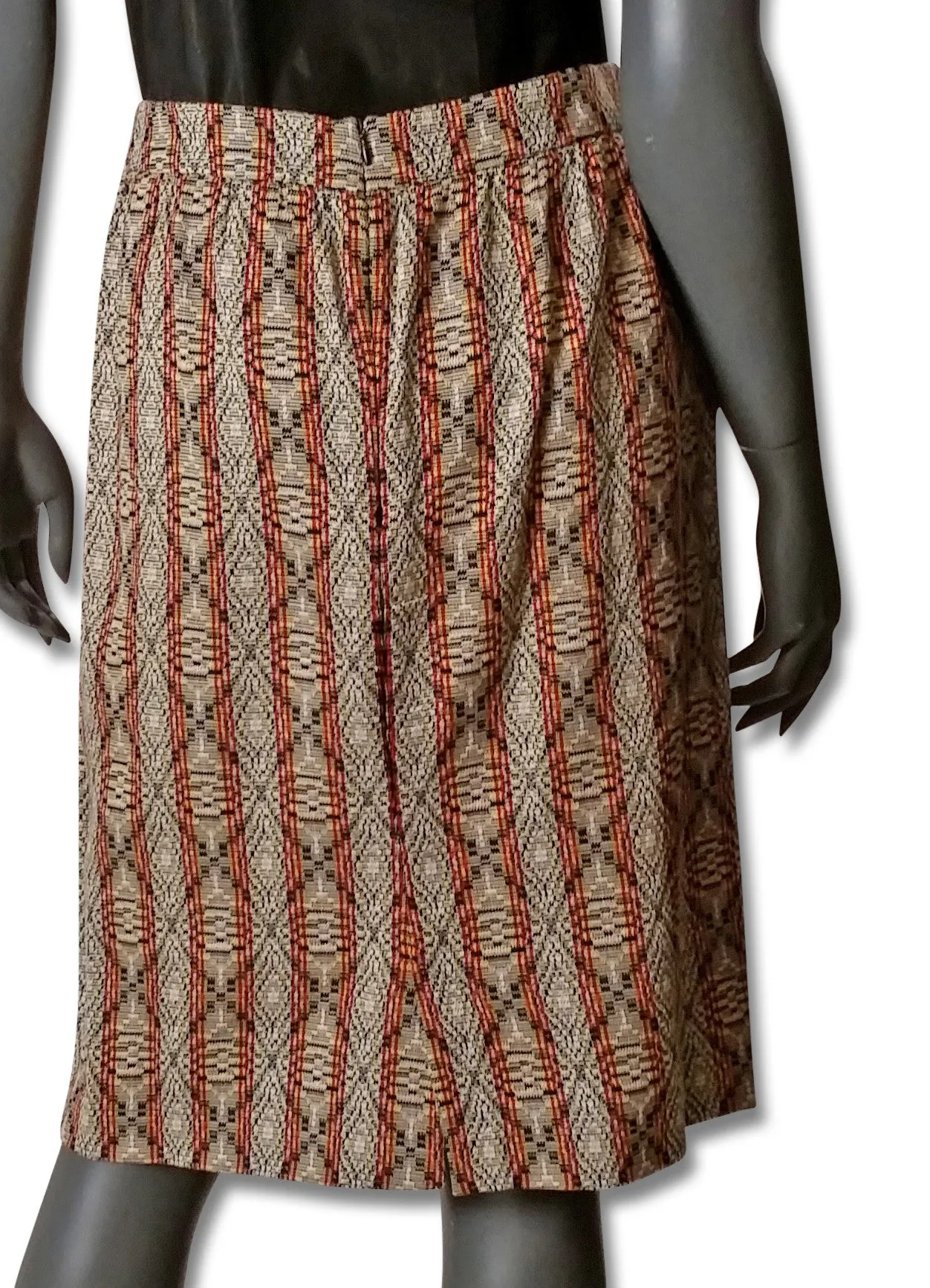 Dries van Noten Jacquard/Stripe Skirt