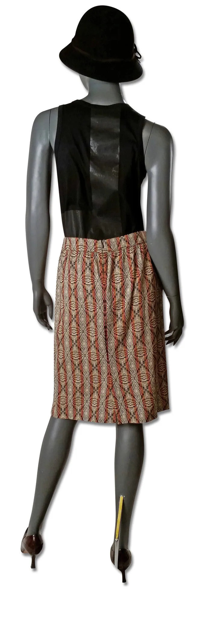 Dries van Noten Jacquard/Stripe Skirt