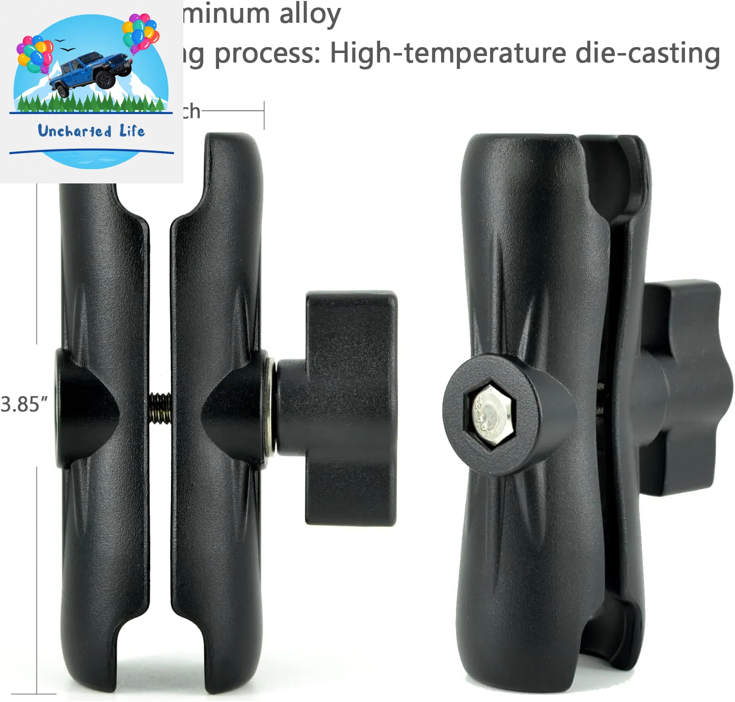 Durable Aluminum Tablet Mount for Enhanced Glamping