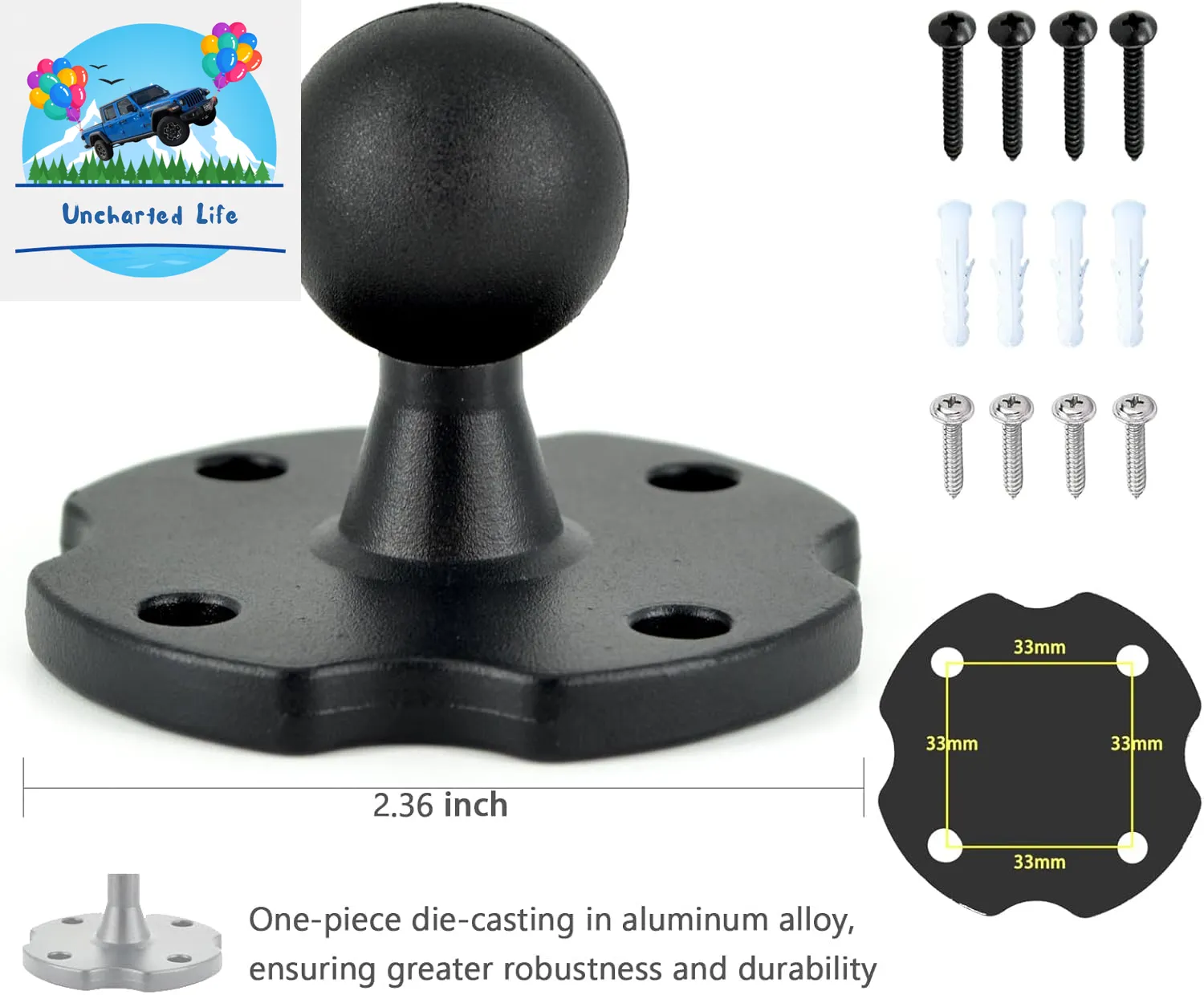 Durable Aluminum Tablet Mount for Enhanced Glamping